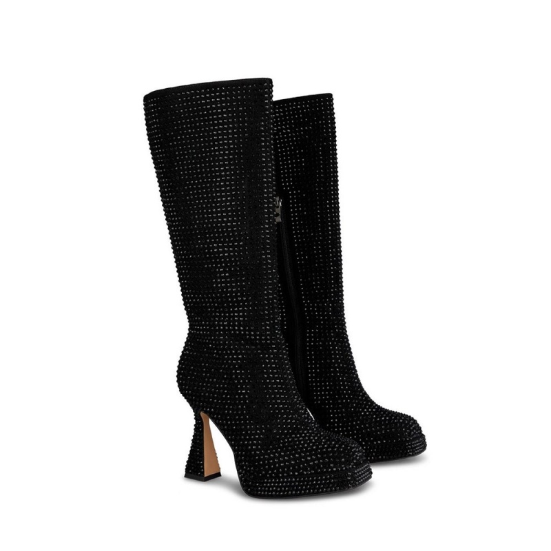 Bottes à Talons Alma En Pena Plateforme Boot Bleu Femme | WMJ-88387033